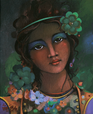 Portrait floral 11 <br>(22x27cm) 